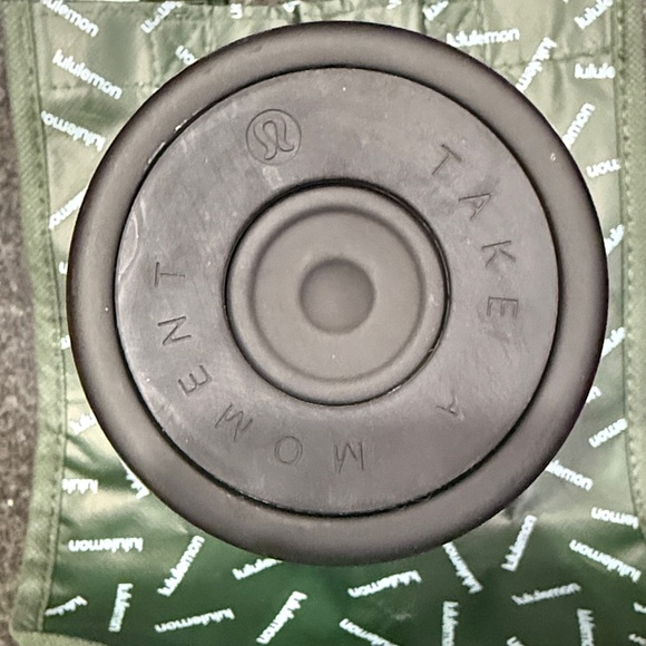 Lululemon Black 16 oz Take a Moment Water Bottle with Tote - Picture 3 of 16